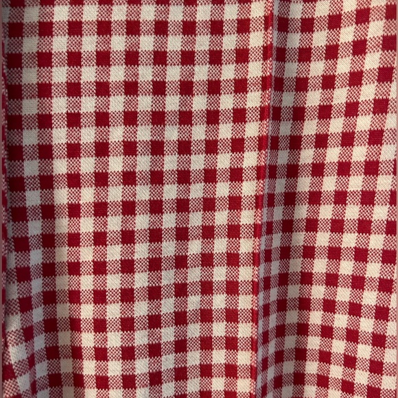 Free People Red and White Checkered Skinny Trouser - Picture 5 of 7